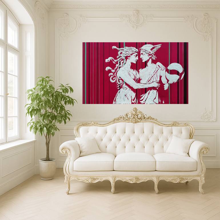 Original Classicism Classical Mythology Painting by Sara Lora
