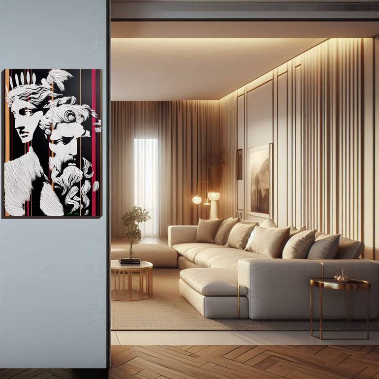 Original Contemporary Classical Mythology Painting by Sara Lora