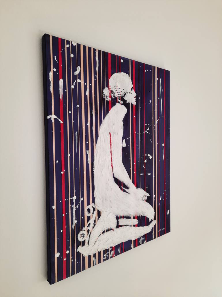Original Expressionism Women Painting by Sara Lora