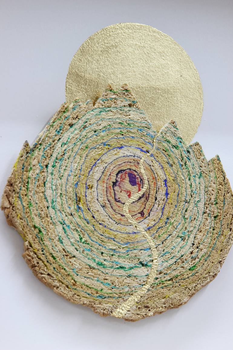 Original Abstract Landscape Sculpture by Sandra Brugger