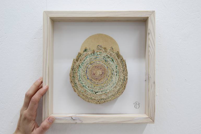 Original Abstract Landscape Sculpture by Sandra Brugger