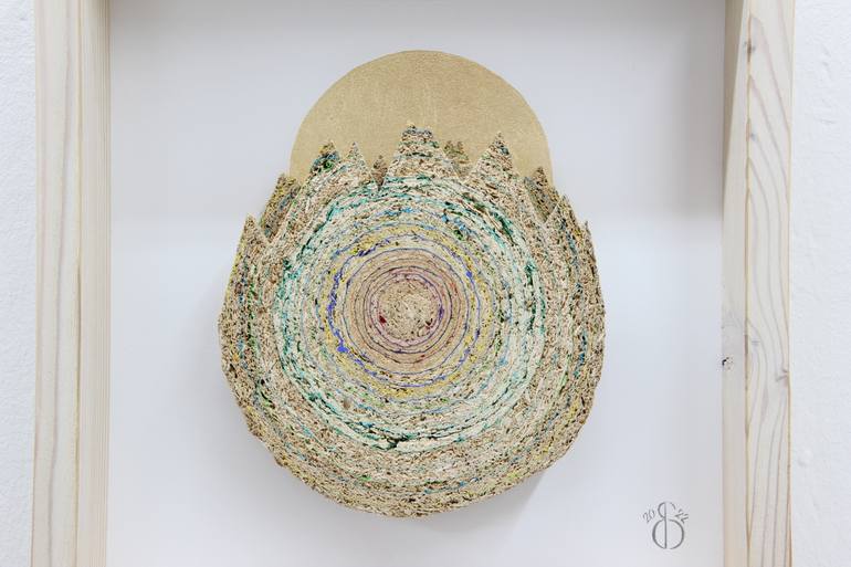 Original Abstract Landscape Sculpture by Sandra Brugger