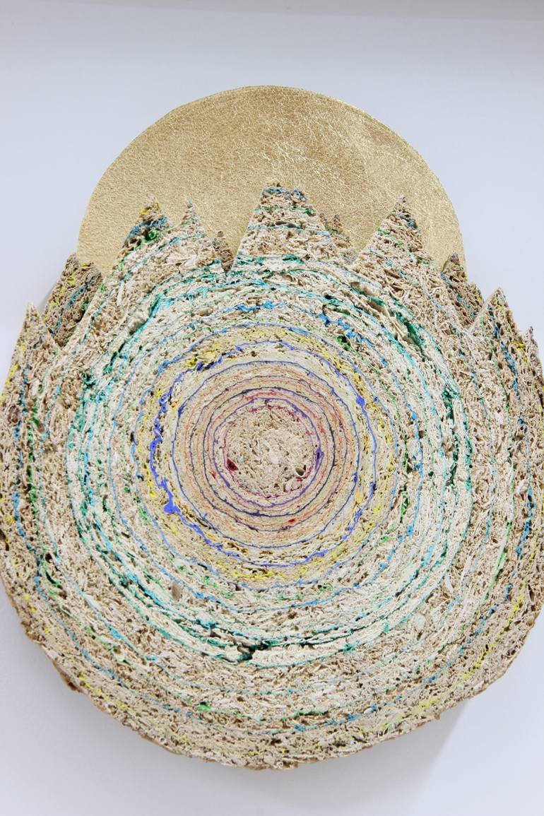 Original Abstract Landscape Sculpture by Sandra Brugger