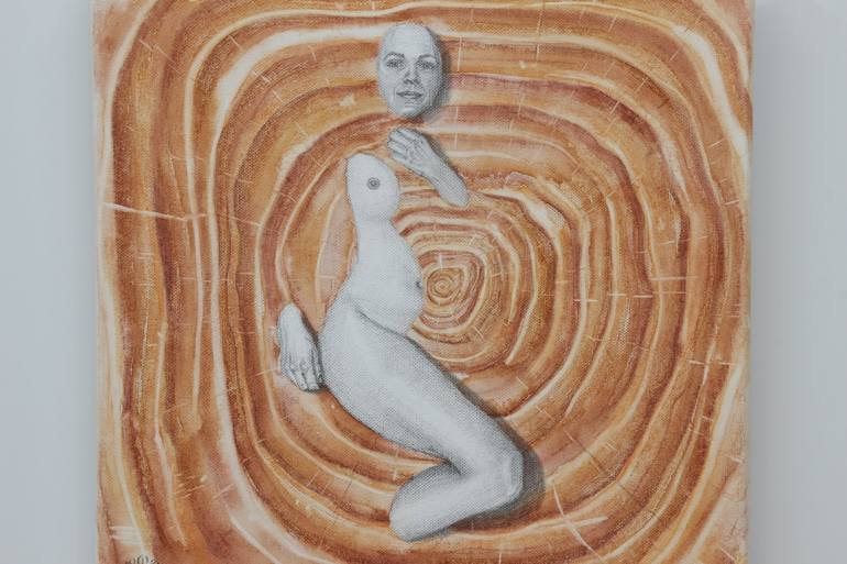 Original Contemporary Nude Painting by Sandra Brugger