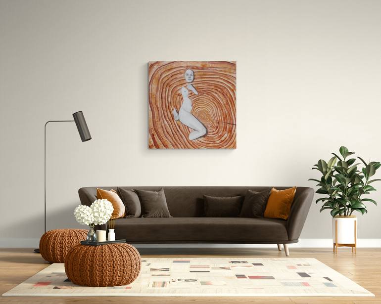 Original Contemporary Nude Painting by Sandra Brugger