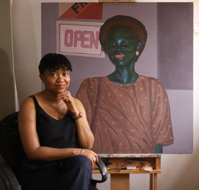 Original Figurative Women Painting by Krysten Osagie