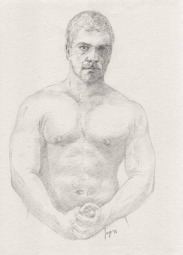 Original Figurative Portrait Drawings by Jorge Bandarra