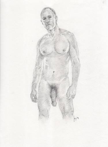 Original Figurative Nude Drawings by Jorge Bandarra