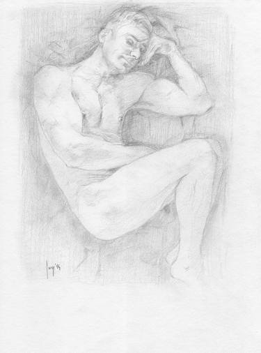 Print of Figurative Nude Drawings by Jorge Bandarra