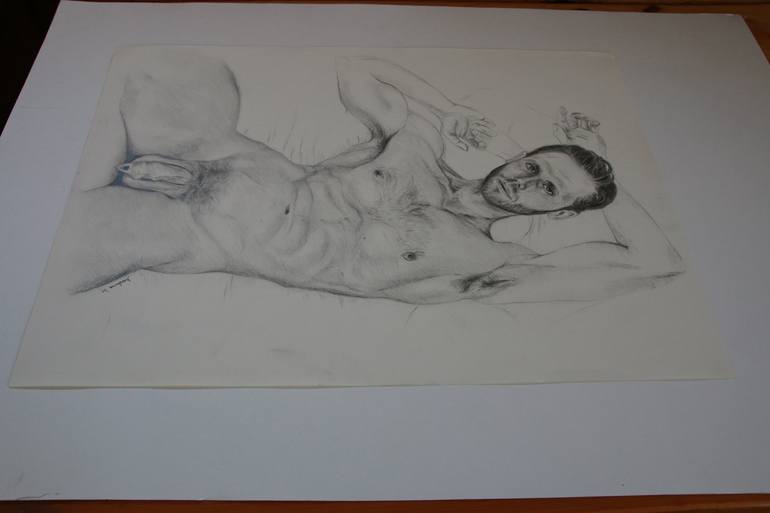 Original Nude Drawing by Jorge Bandarra