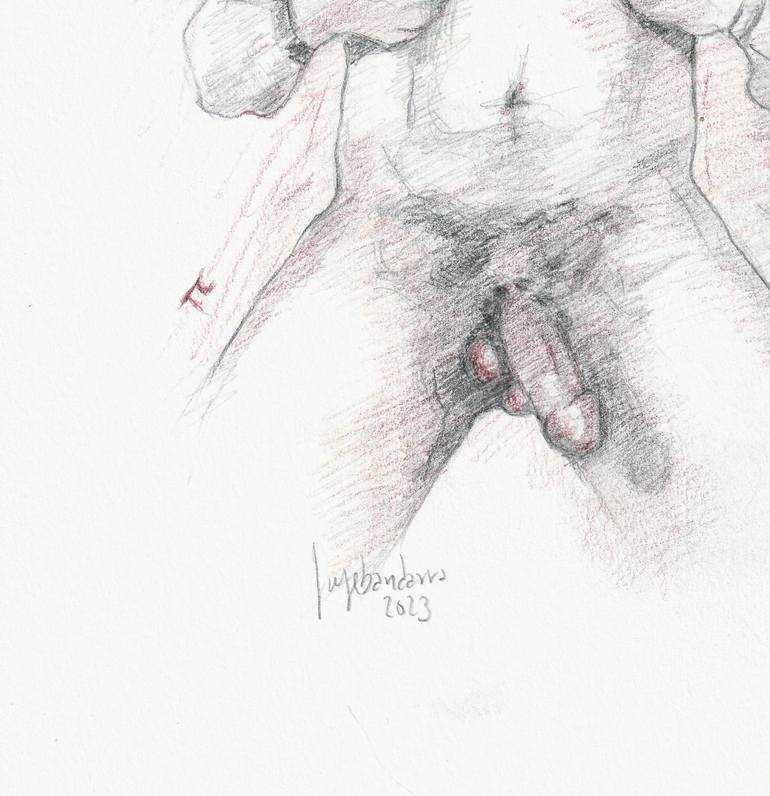 Original Figurative Erotic Drawing by Jorge Bandarra