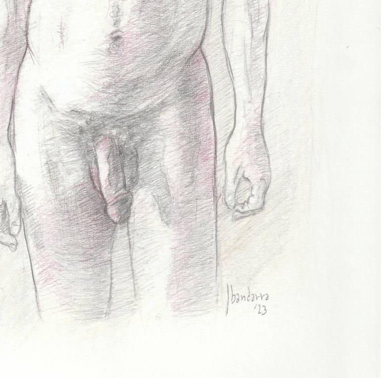 Original Nude Drawing by Jorge Bandarra