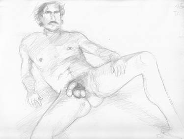 Original Figurative Nude Drawings by Jorge Bandarra