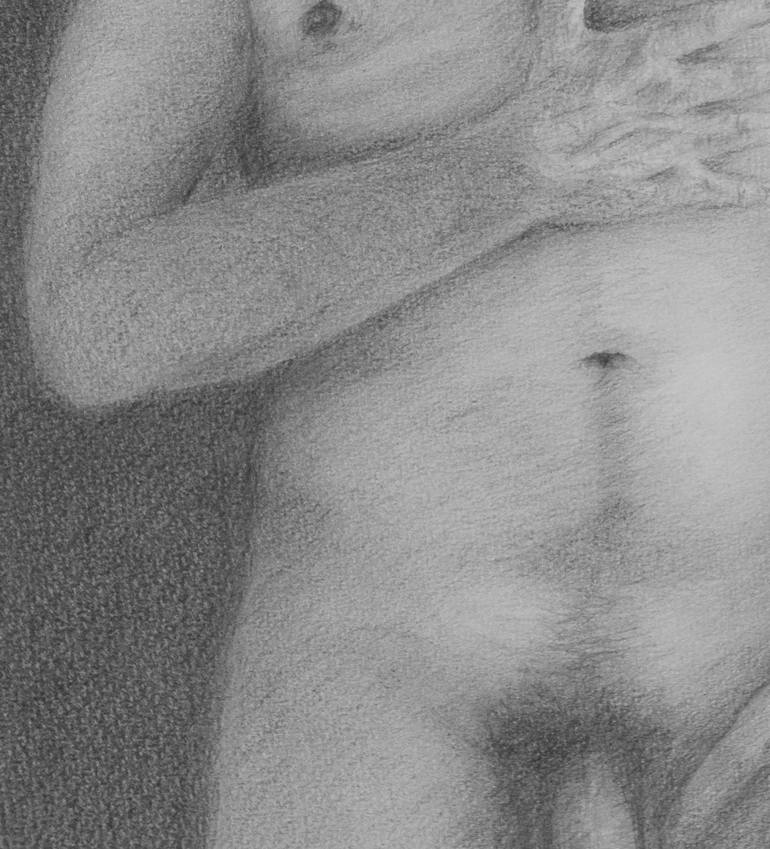 Original Figurative Nude Drawing by Jorge Bandarra