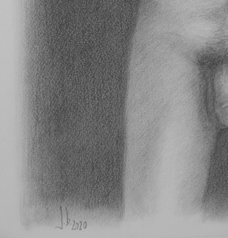 Original Figurative Nude Drawing by Jorge Bandarra