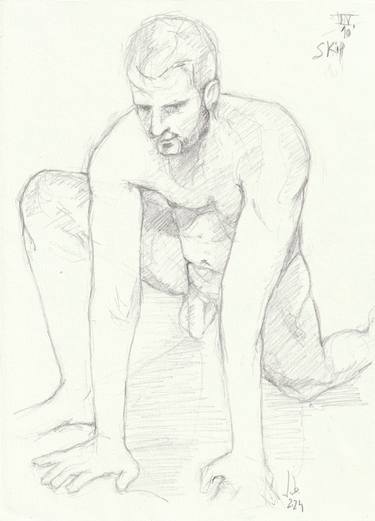 Print of Nude Drawings by Jorge Bandarra