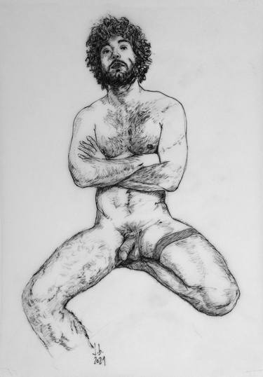 Original Figurative Nude Printmaking by Jorge Bandarra