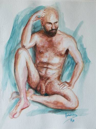 Original Figurative Nude Paintings by Jorge Bandarra