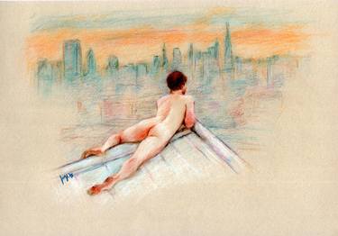 Original Figurative Nude Printmaking by Jorge Bandarra