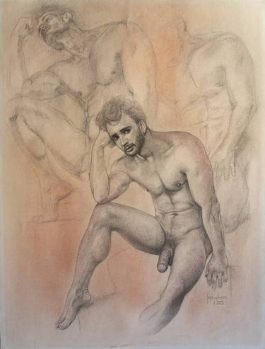 Print of Figurative Nude Drawings by Jorge Bandarra