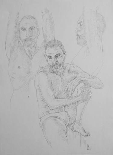 Original Nude Drawings by Jorge Bandarra