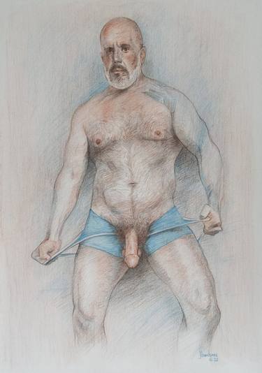 Original Figurative Erotic Drawings by Jorge Bandarra