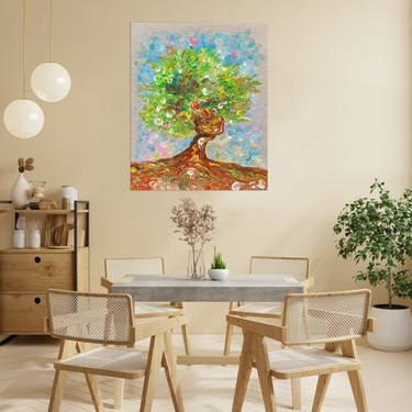 Bonsai - Original Abstract Acrylic Painting - Impressionism thumb