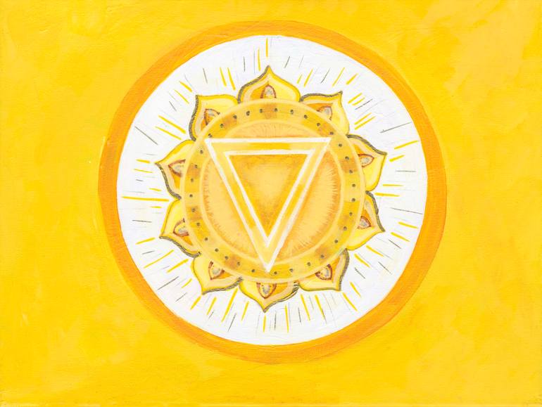 Original Conceptual Geometric Painting by Fe Vasquez