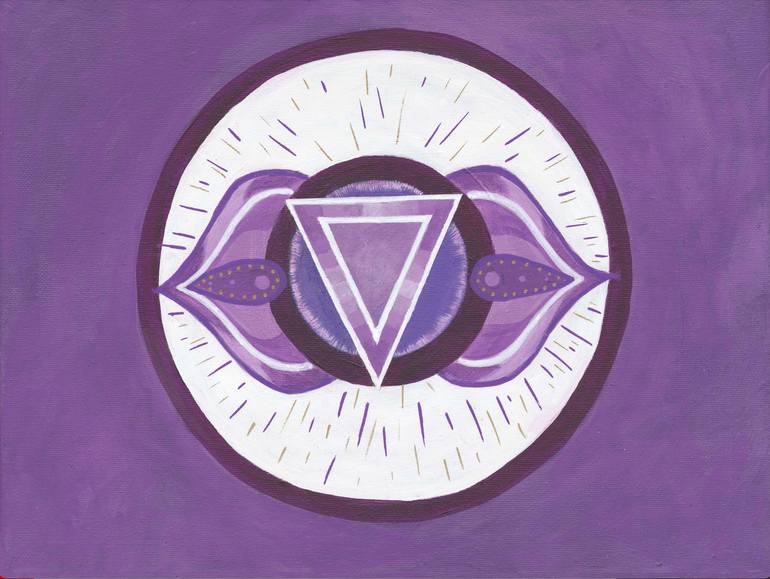 Original Conceptual Geometric Painting by Fe Vasquez