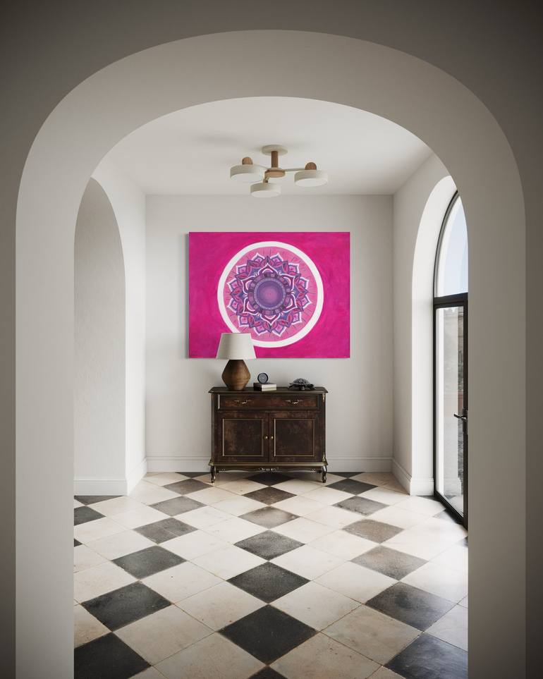 Original Geometric Painting by Fe Vasquez | Conceptual Art on Canvas | I Know