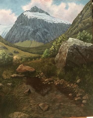 Original Photorealism Landscape Painting by Roger Burch