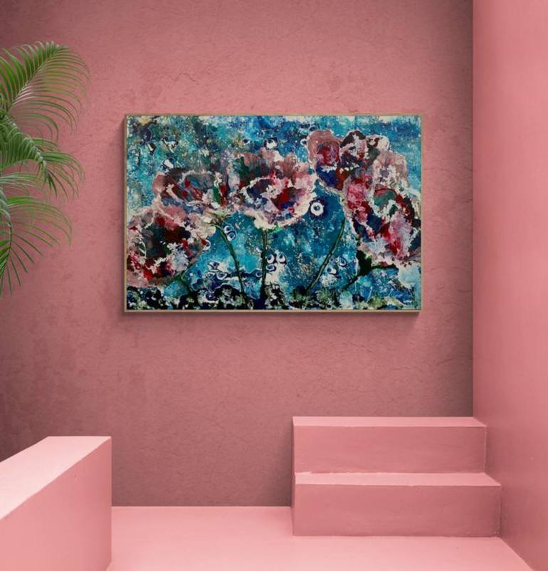 Original Abstract Painting by Tugba Kuvvetli