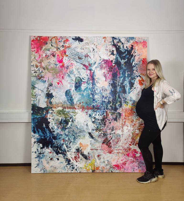 Original Abstract Painting by Lotta Sirén