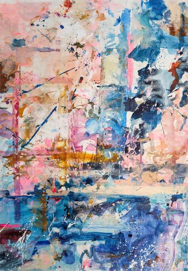 Original Abstract Expressionism Abstract Paintings by Lotta Siren
