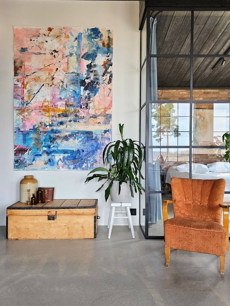 Original Abstract Expressionism Abstract Painting by Lotta Siren