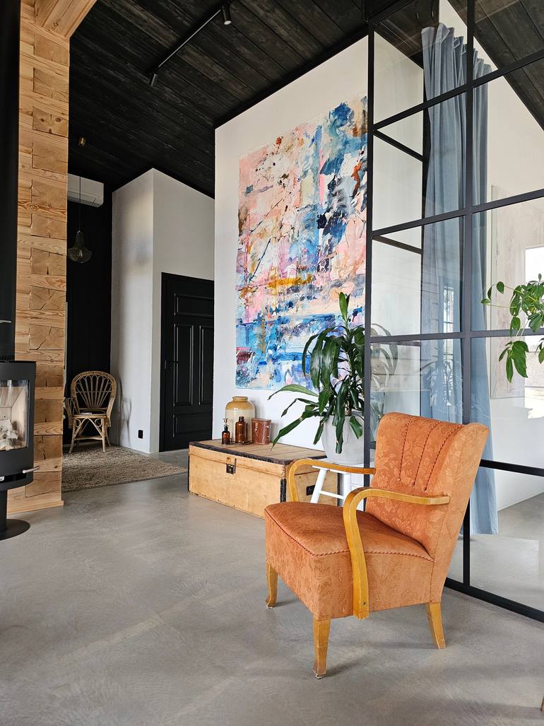 Original Abstract Expressionism Abstract Painting by Lotta Siren