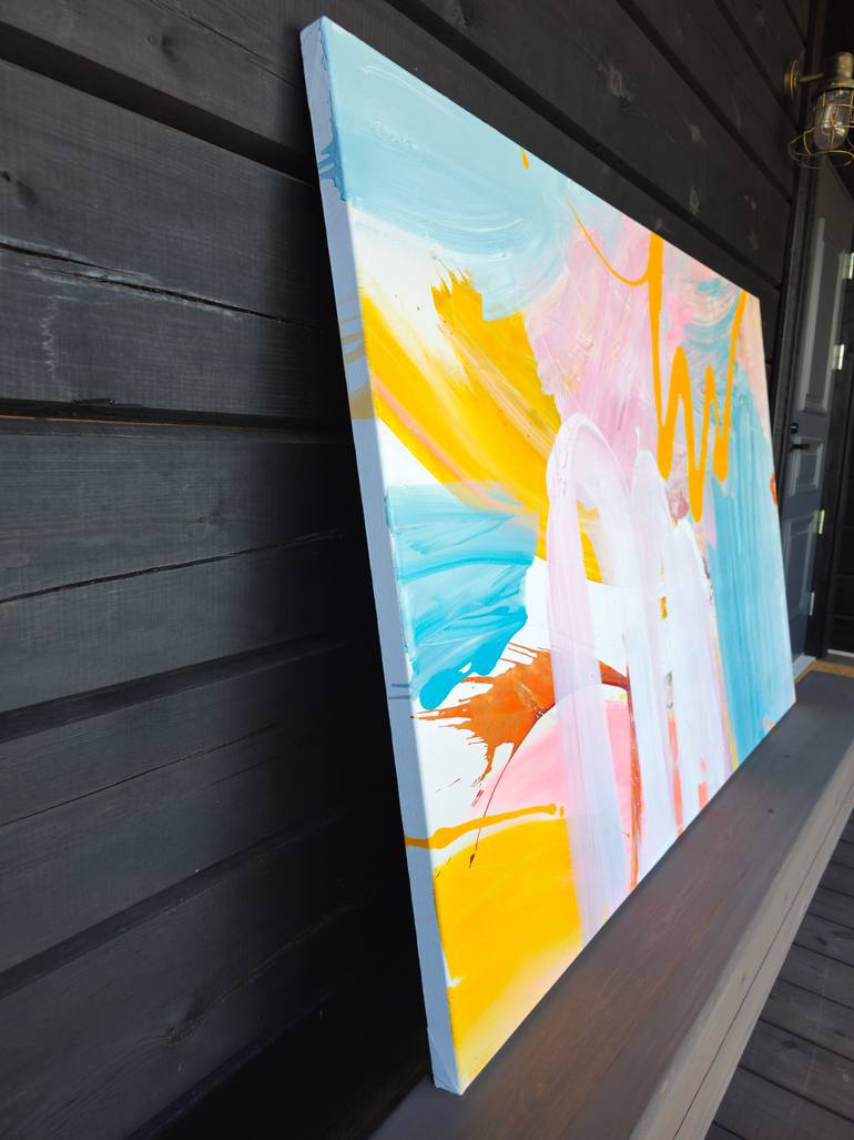 Original Abstract Expressionism Abstract Painting by Lotta Siren