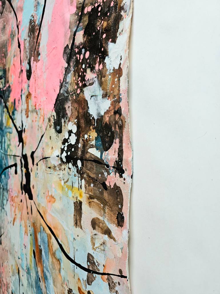 Original Abstract Expressionism Floral Painting by Lotta Siren