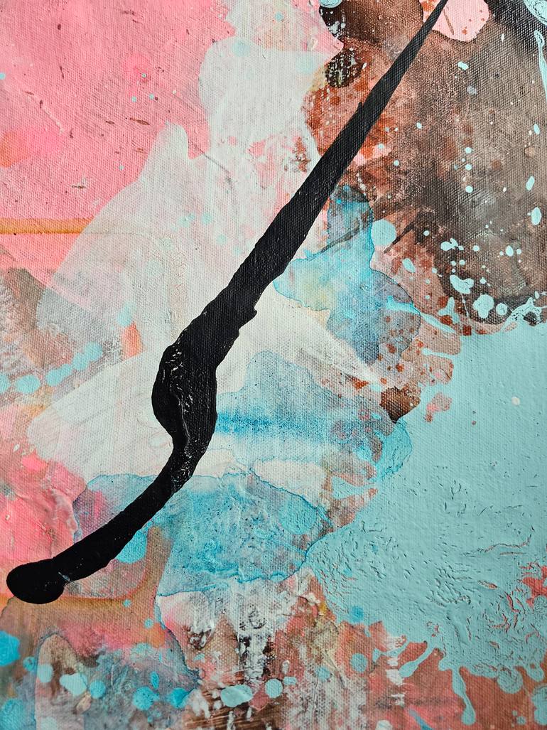 Original Abstract Expressionism Floral Painting by Lotta Siren