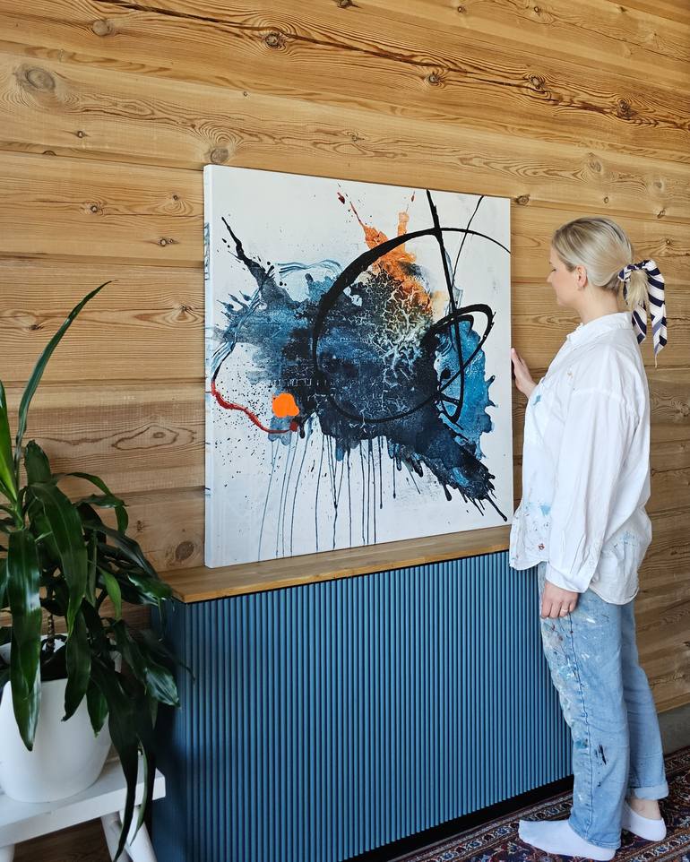 Original Abstract Expressionism Abstract Painting by Lotta Siren