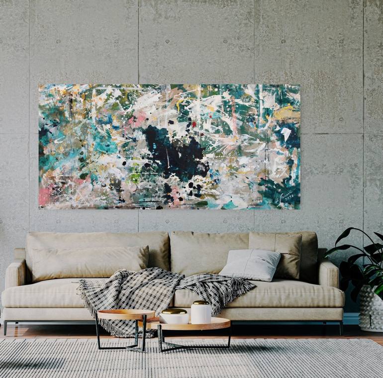 Original Abstract Expressionism Abstract Painting by Lotta Sirén