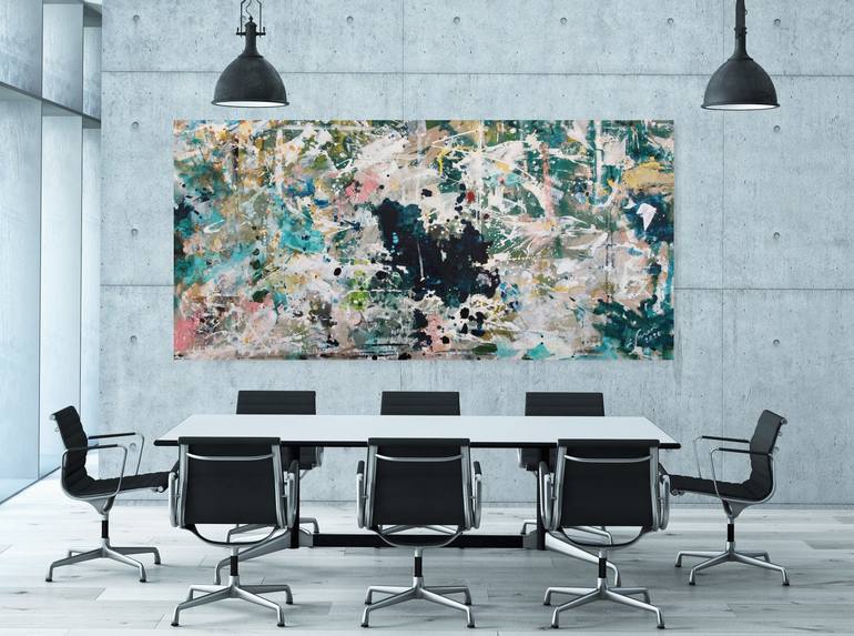 Original Abstract Expressionism Abstract Painting by Lotta Sirén