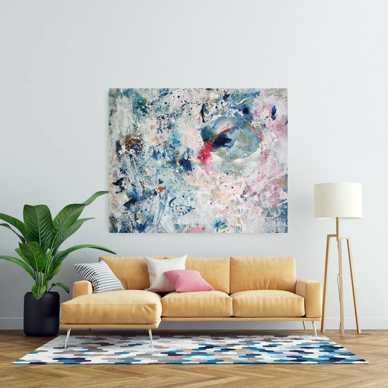 Original Abstract Expressionism Abstract Painting by Lotta Sirén