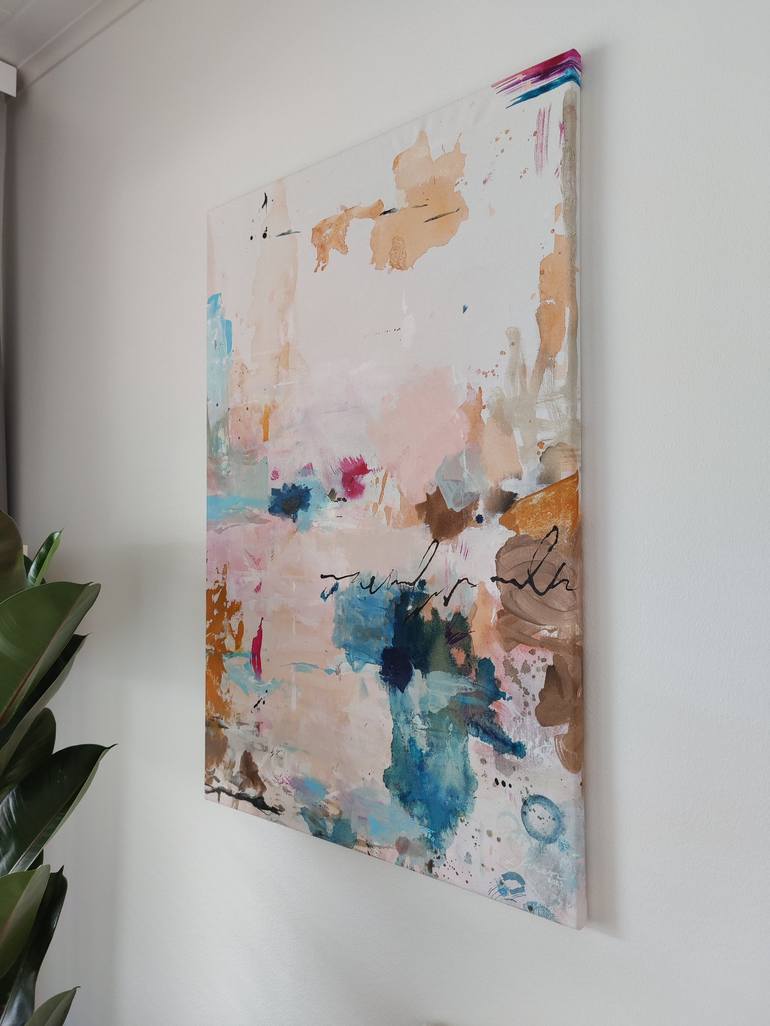 Original Abstract Expressionism Abstract Painting by Lotta Sirén