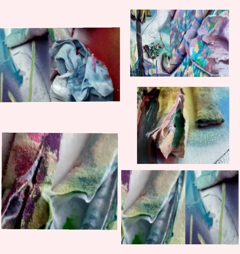 Original Abstract Expressionism Landscape Mixed Media by Mieke Van Os