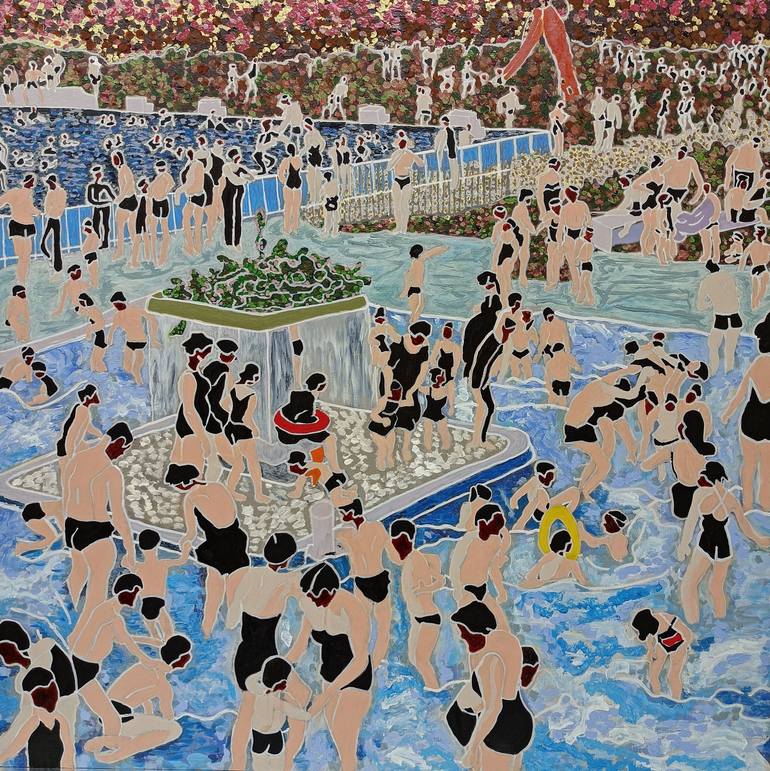 Original Contemporary Family Paintings by Mieke Van Os