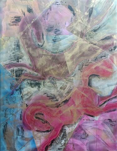 Original Abstract Expressionism Horse Painting by Mieke Van Os