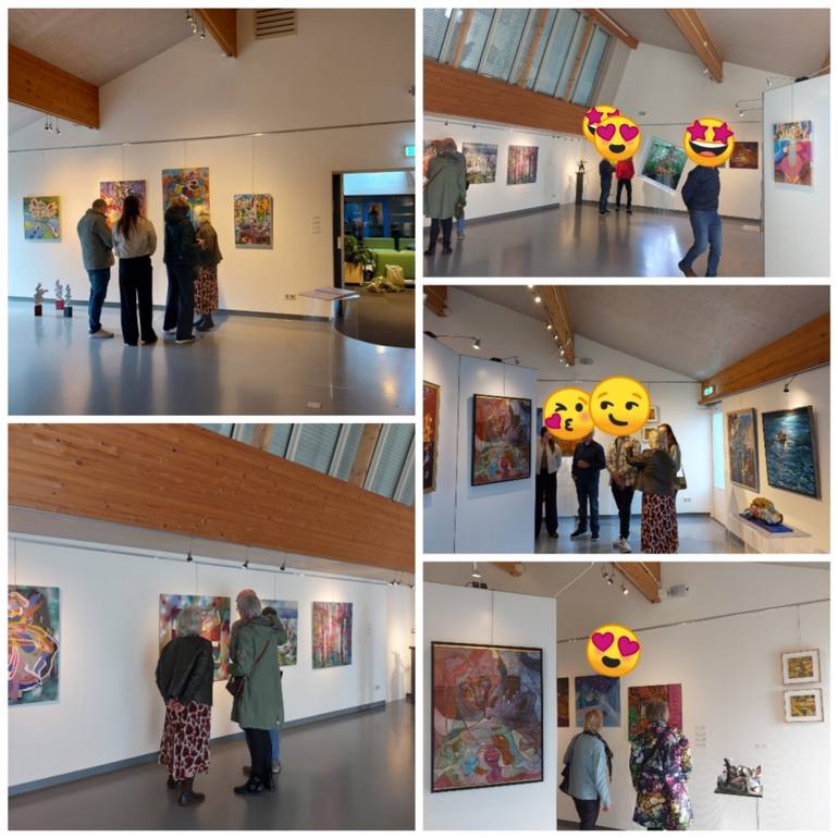 Original Abstract Expressionism Women Painting by Mieke Van Os