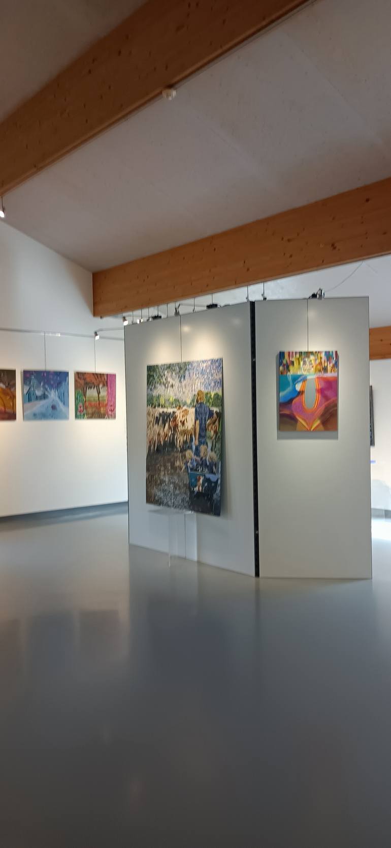 Original Abstract Expressionism Women Painting by Mieke Van Os