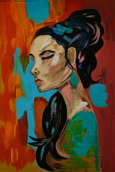 Original Pop Art Portrait Paintings by Maria Afanassiev